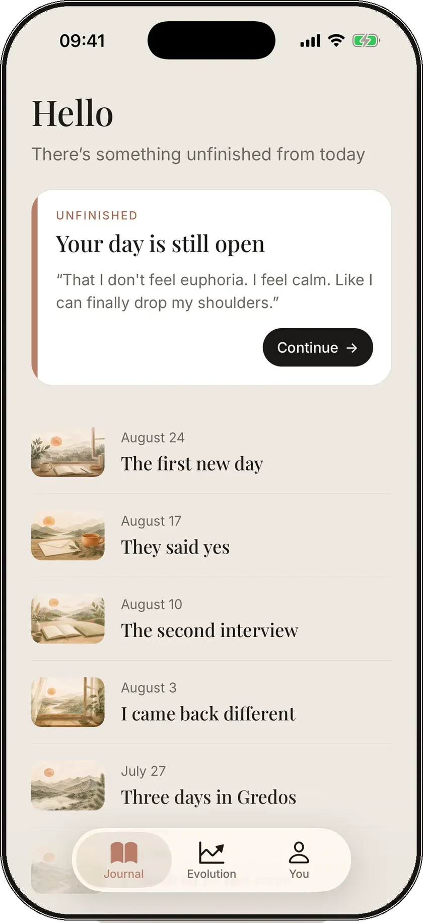 InnerTale journal: pages written from the conversation